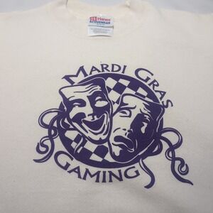 Vintage 90s-Y2K Kids Sweatshirt Mardi Gras Gaming Hanes Activewear M 10/12 USA